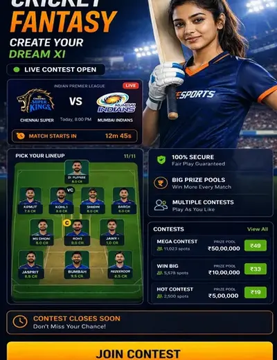 Bet7k (bet 7 k casino) fantasy cricket & matchday visual 3